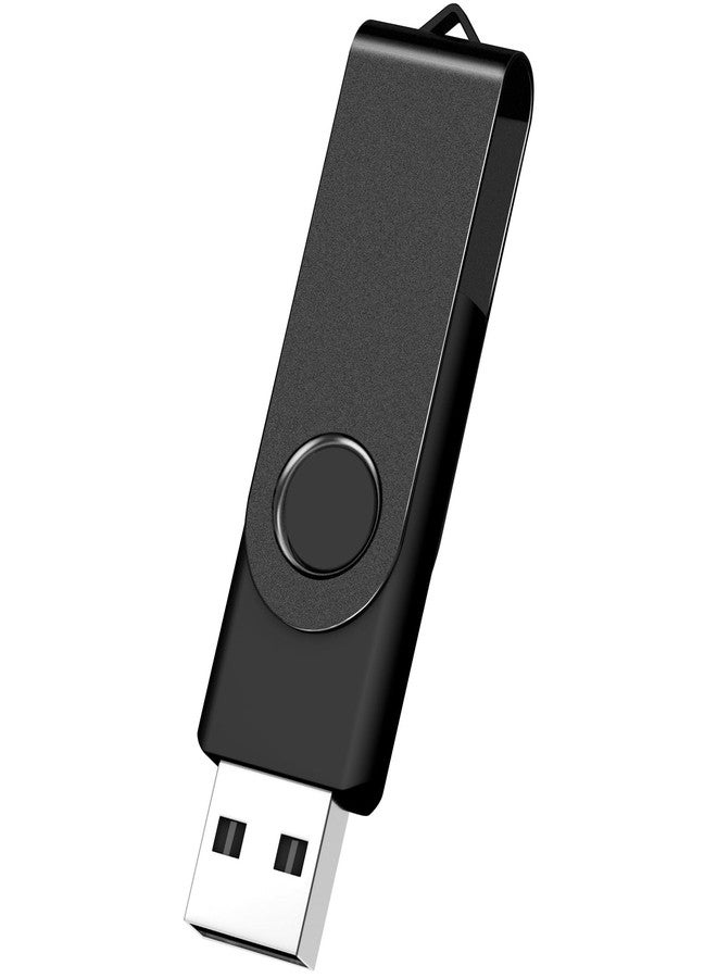 AreTop 2GB USB Flash Drive, AreTop 1 Pack USB 2.0 Thumb Drives Memory Stick Swivel Jump Drive for Home & Office Use (1 Pack 2GB, Black) - Image 1